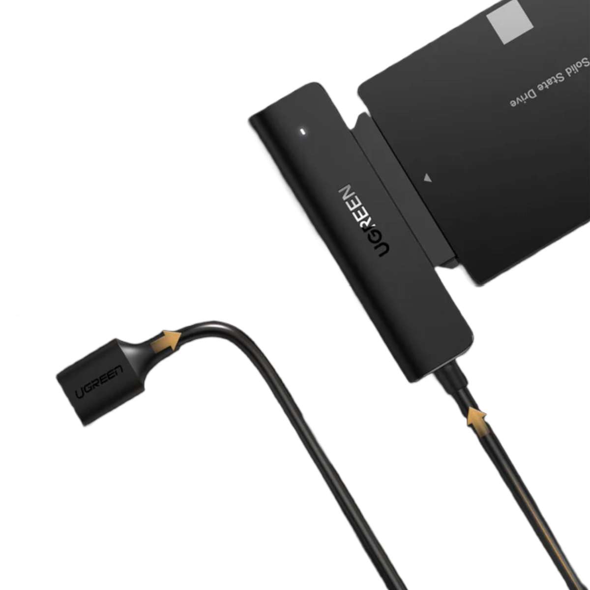 Ugreen CM321 Usb-A 3.0 To 2.5" SATA Converter-Black