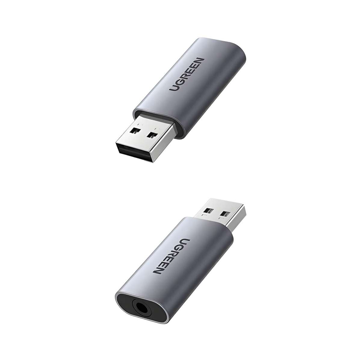 Ugreen Usb-A To 3.5MM Audio Jack External Sound Adapter Silver