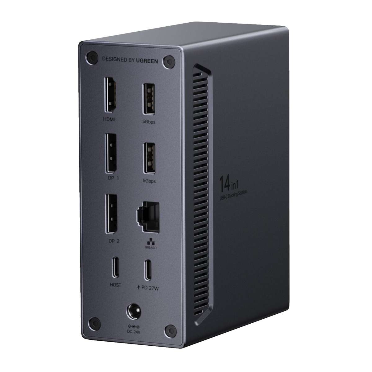 Ugreen 14-IN-1 USB Type-C To USB/2X HDMI/DP/RJ45 Docking Station
