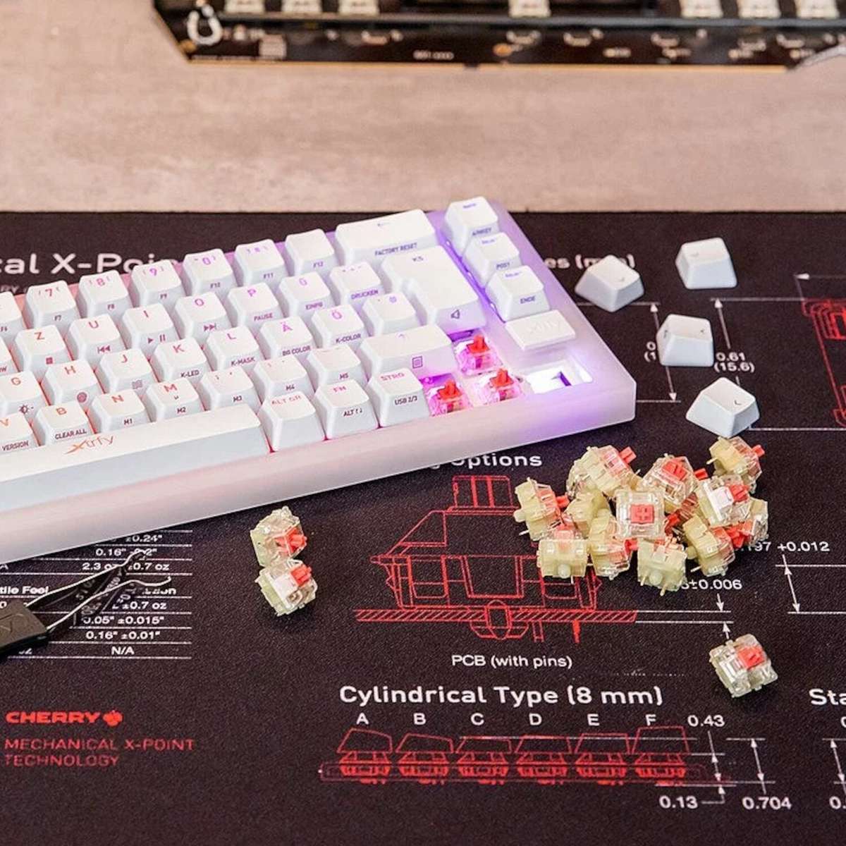 Keychron Cherry MX2A Silent Red Switch Set