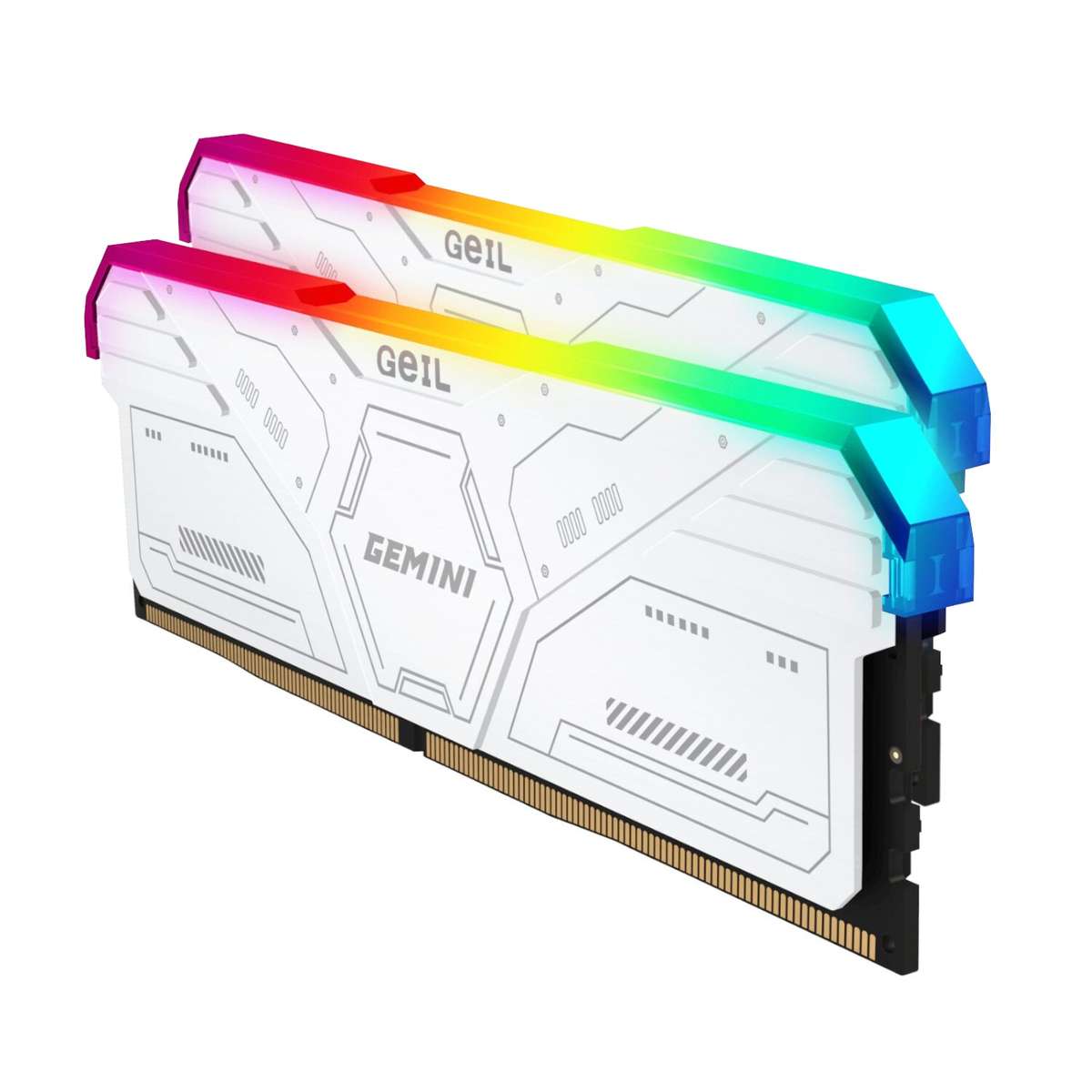 Geil Gemini RGB 32GB DDR5 6000MHZ Desktop Gaming Memory Kit (2 X 16GB)  White