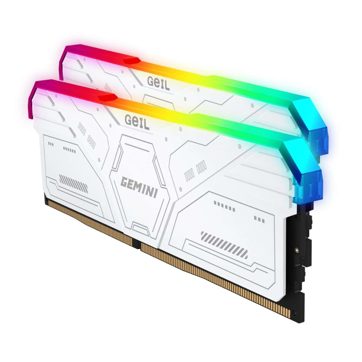 Geil Gemini RGB 64GB KIT(2X32GB) 6000MHZ DDR5 Desktop Gaming Memory White