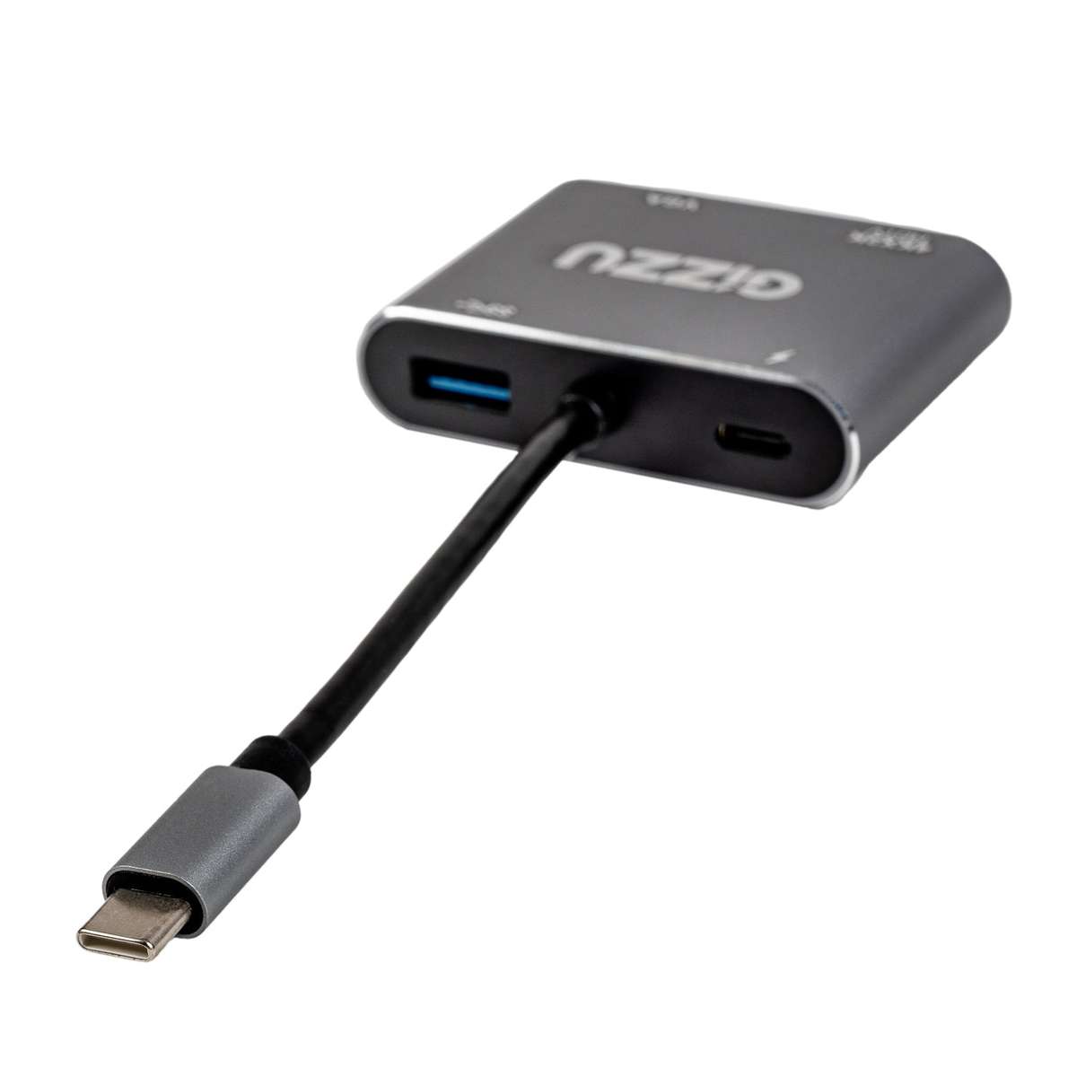 Gizzu 4-IN-1 Type-C To HDMI/VGA/USB3.0 Hub