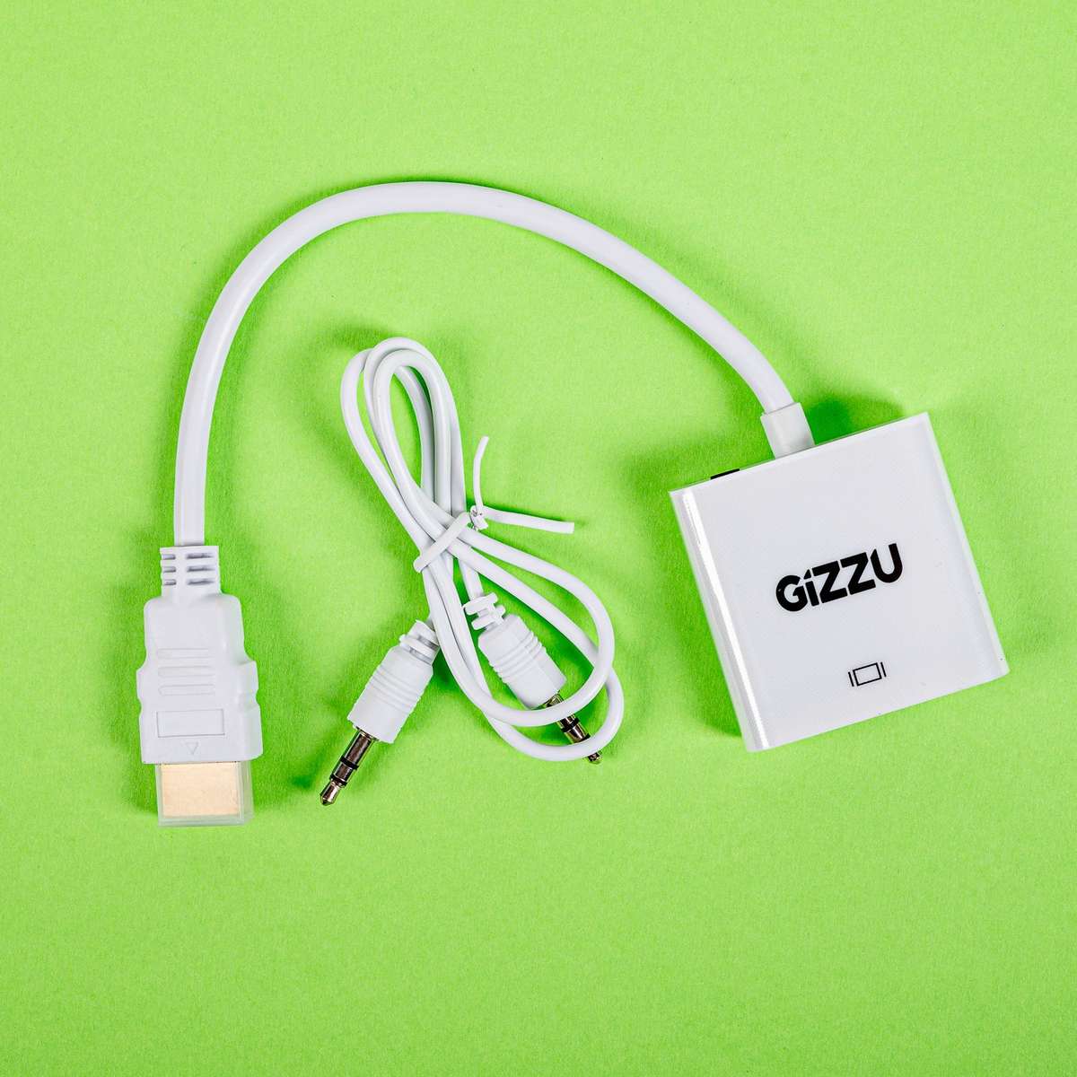 Gizzu 1080P HDMI To VGA Adapter With Audio
