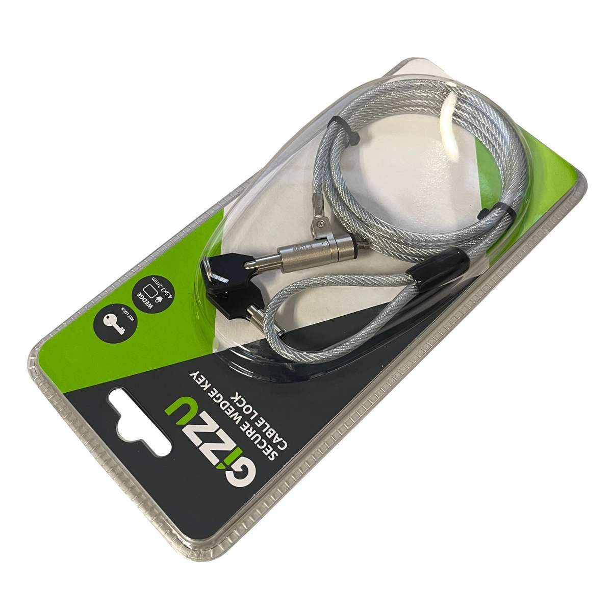 Gizzu 1.8M Wedge Cable Lock
