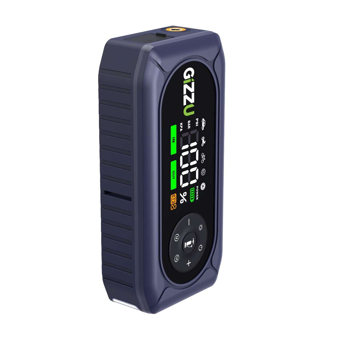 Gizzu 4-IN-1 Jump Starter And Air Compressor