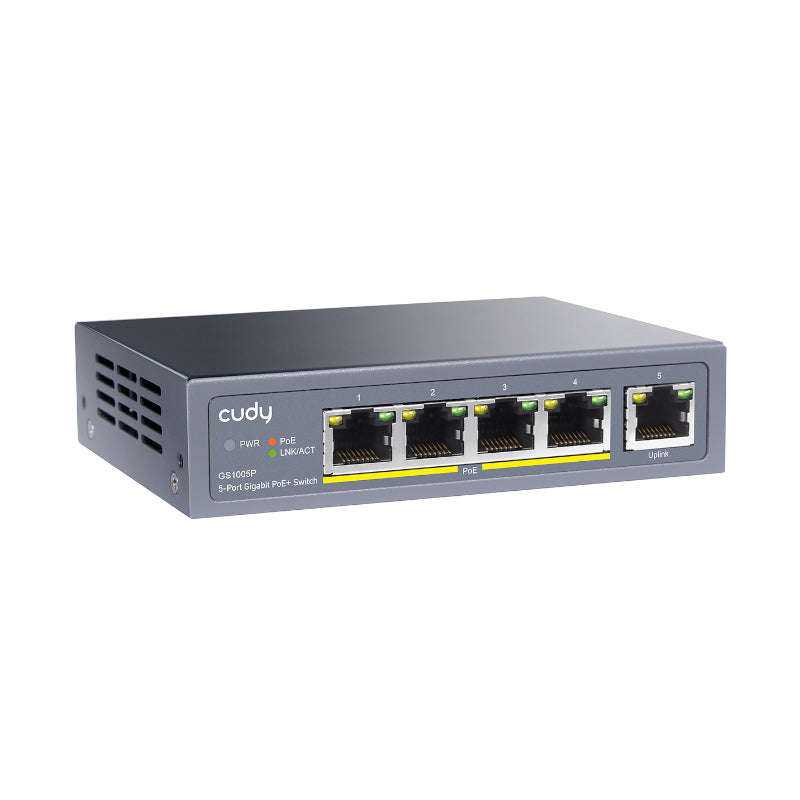 Cudy 5-PORT Gigabit POE+ Unmanaged Switch