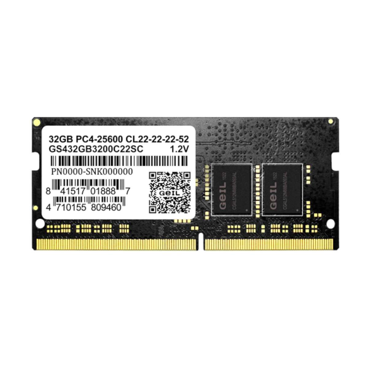 Geil Pristine 32GB DDR4 3200MHZ Notebook Memory
