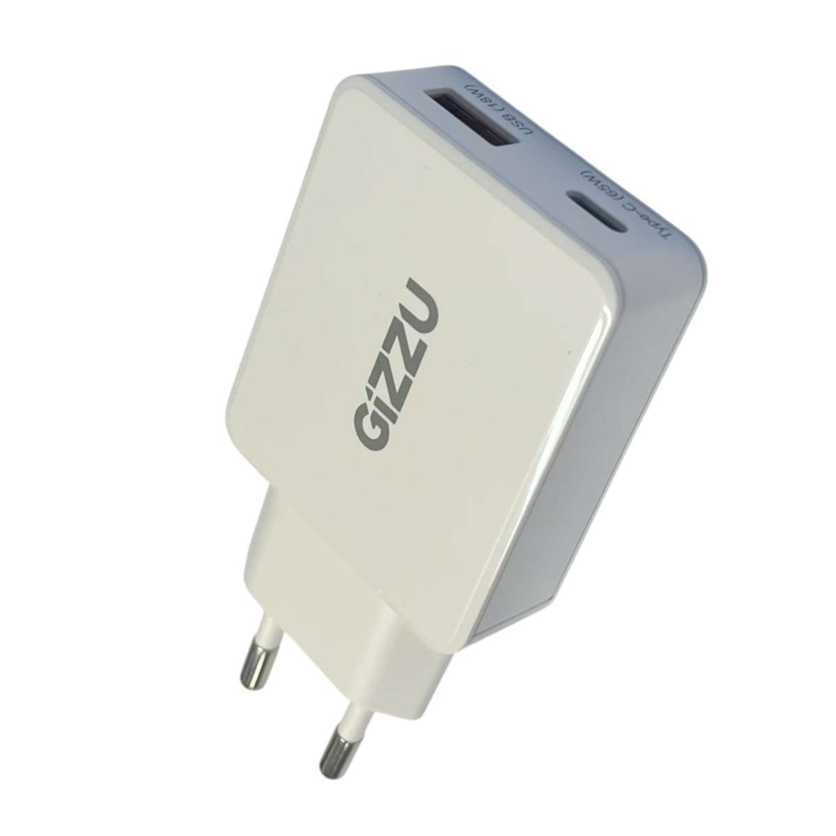 Gizzu 2-PORT 65W Gan Wall Charger