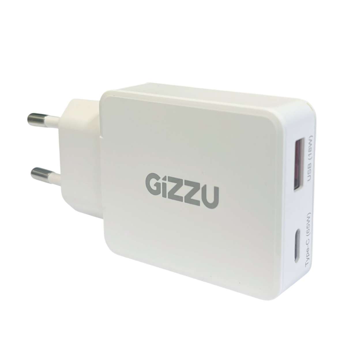 Gizzu 2-PORT 65W Gan Wall Charger