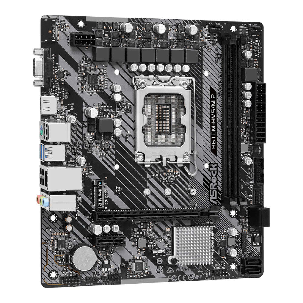 Asrock H610M-HVS/M.2 R2.0 INTEL Lga 1700 M-ATX Motherboard