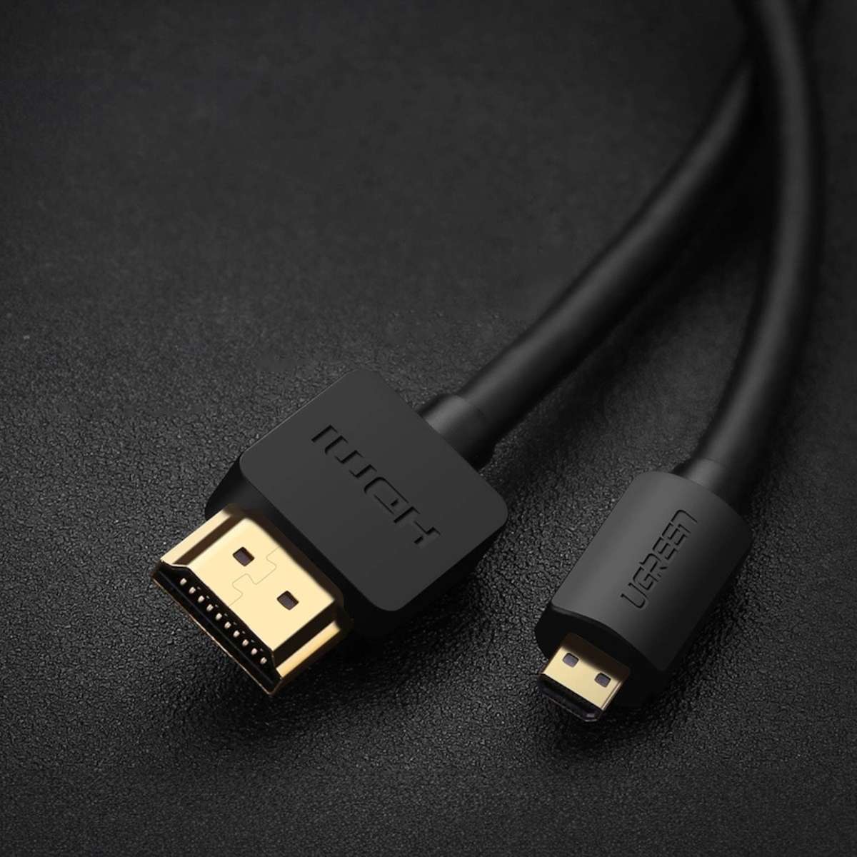 Ugreen HD127 Micro HDMI To HDMI 2.0 Cable 1.5M Black