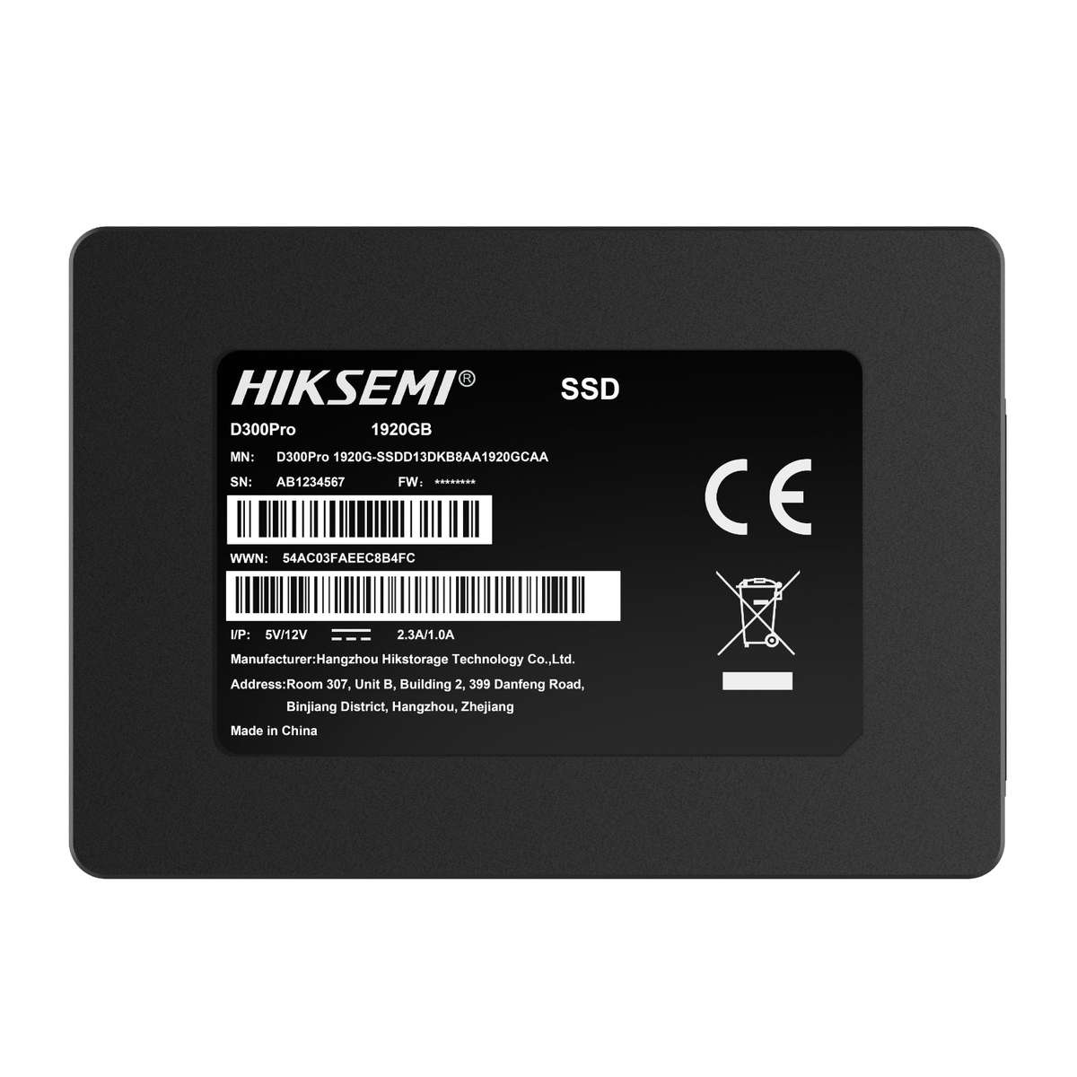 Hiksemi D300 Pro Tantalum Capacitor 1920GB SATA III Enterprise SSD