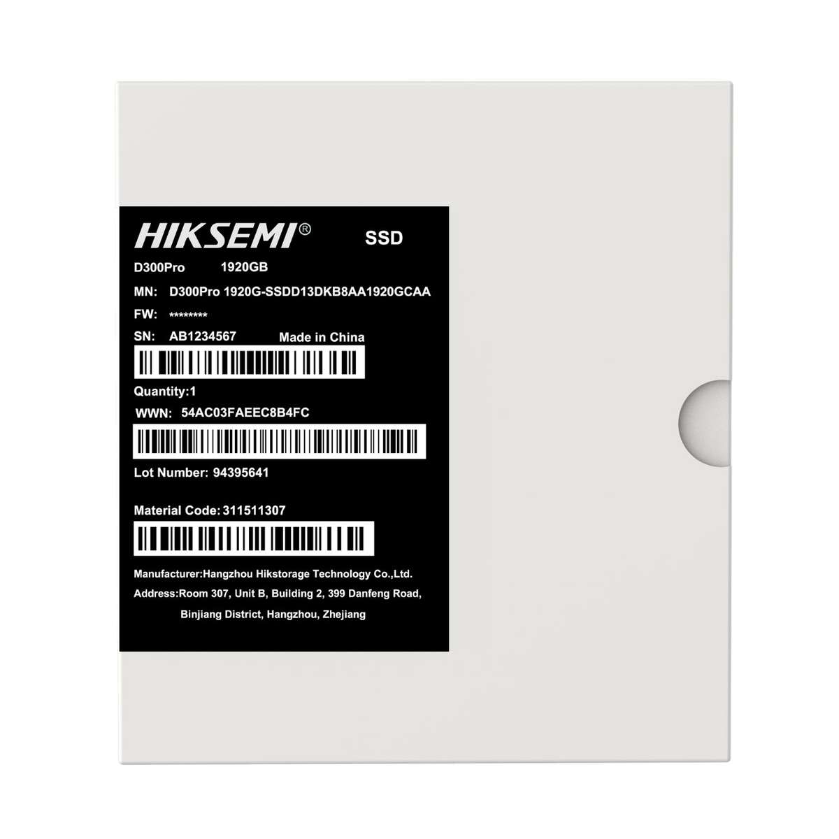 Hiksemi D300 Pro Tantalum Capacitor 1920GB SATA III Enterprise SSD