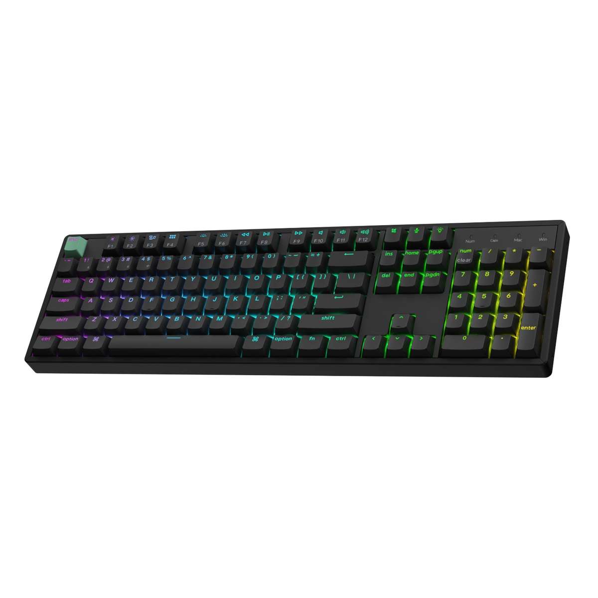 Keychron K10 He 100% Hot-Swap Gateron Dbl-Rail Nebula Switch RGB Wireless Keyboard Black