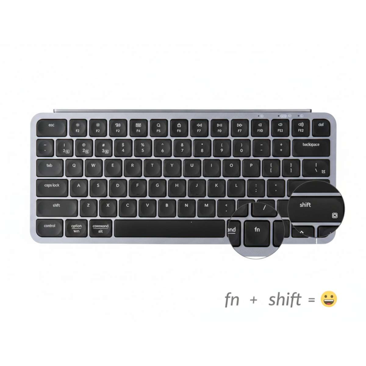 Keychron B1 Pro 75% Layout Wireless Keyboard And Mouse Combo Space Grey