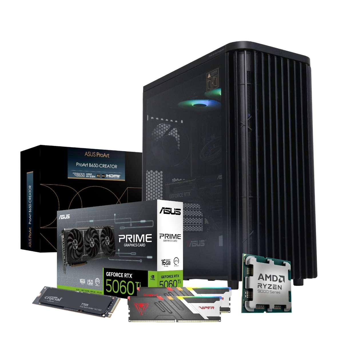 Pcbuilder Ryzen 7 9700X Monet Windows 11 Creator PC