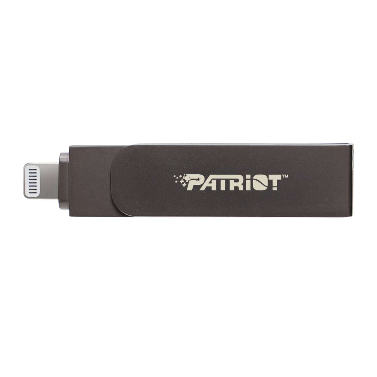 Patriot Iluxe Stick C 256GB USB 3.2 Gen 1 Type C + Lightning Flash Drive Black