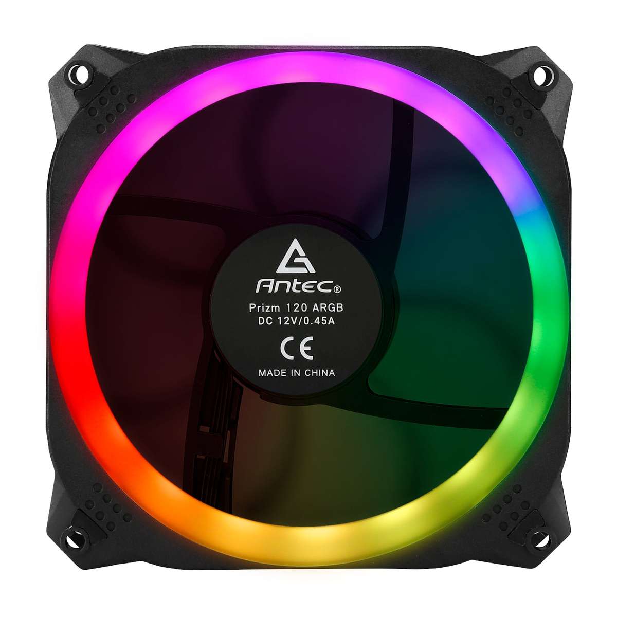 Antec Prizm 120 ARGB Case Fan 5 Pack + Controller Black
