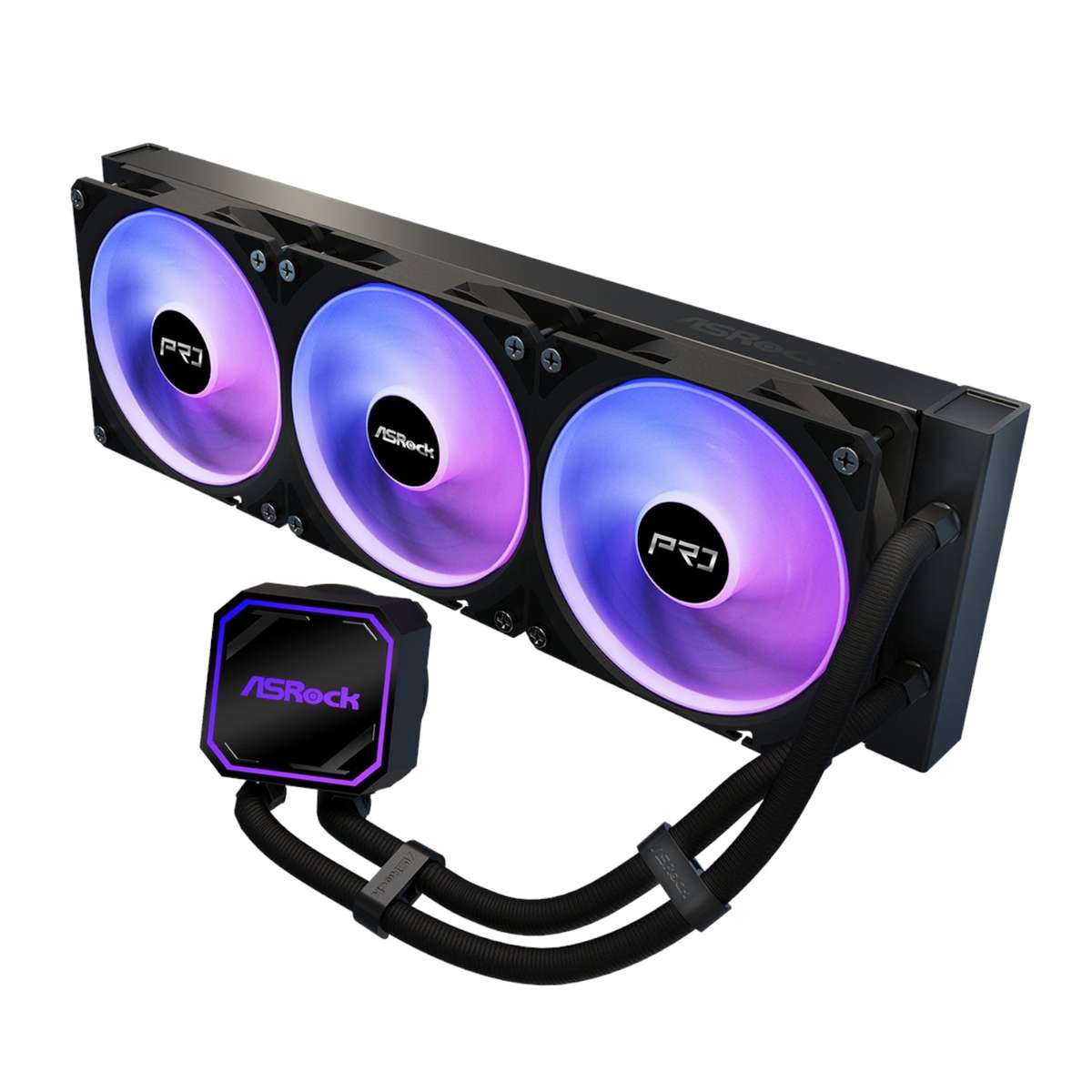 Asrock Pro 360 ARGB All-In-One Liquid CPU Cooler Black