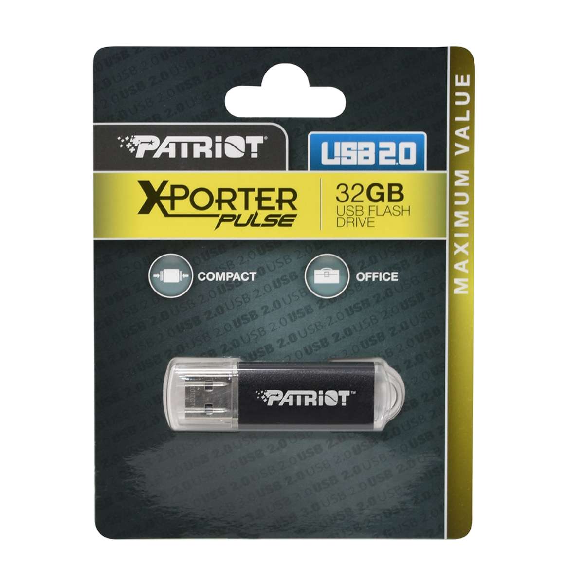 Patriot Xporter 32GB USB2.0 Flash Drive Black