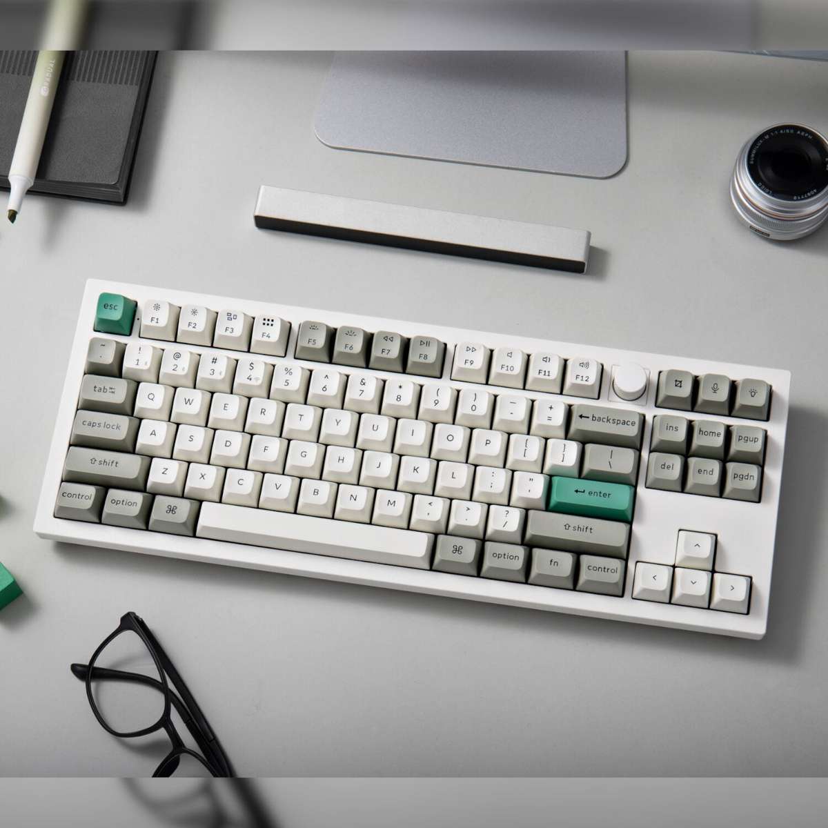 Keychron Q3 Max 80% Full Assembled Knob Red Switch Hot-Swap Gateron Jupiter RGB Wireless Keyboard...
