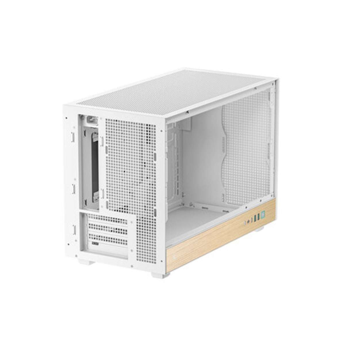 Deepcool CH260 Wood MATX Gaming Chassis White