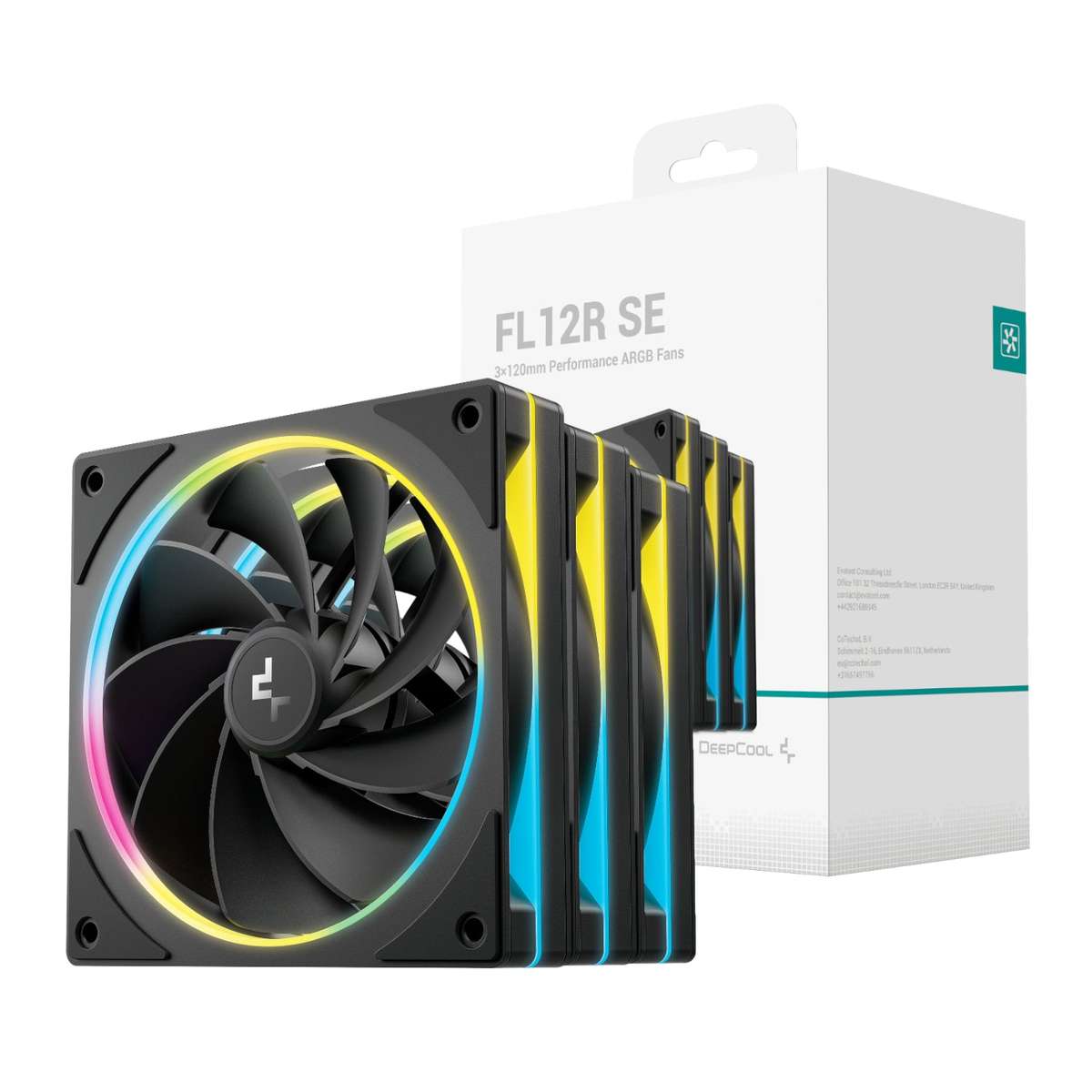 Deepcool FL12R Se 3-IN-1 ARGB 120MM PWM 3 Fan Pack Black