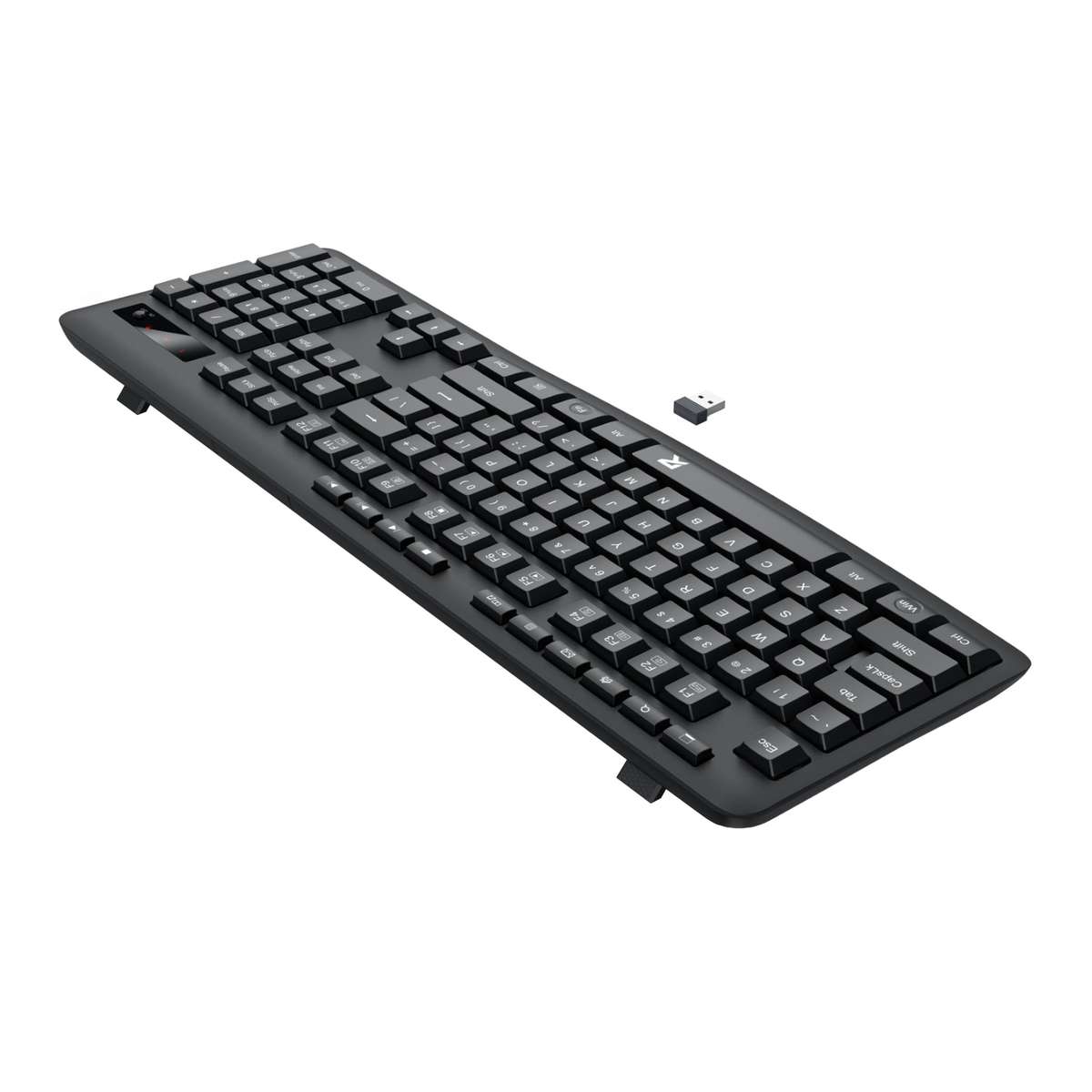 Redragon BK-7367 Full-Size Ergonomic Wireless Membrane Office Keyboard Black