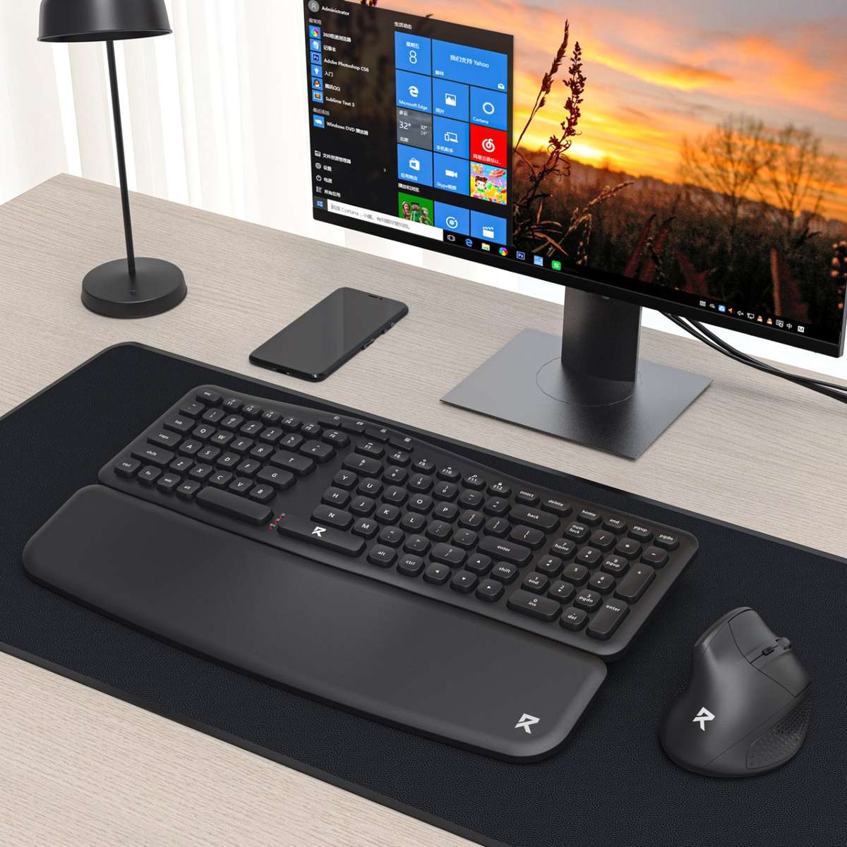 Redragon BS7161 2.4G Wireless Keyboard And Mouse Combo Black