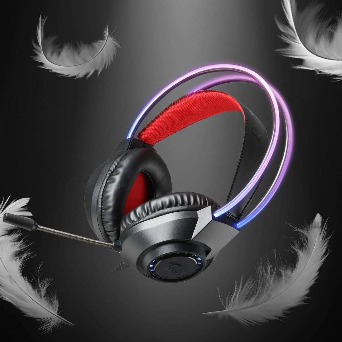 Redragon Scream Over-Ear RGB Gaming Headset Black