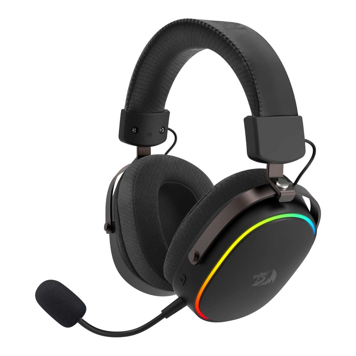 Redragon Fury Wrs Over-Ear Wireless Gaming Headset Black