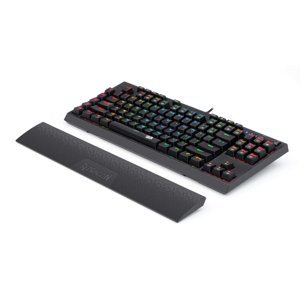 Redragon K588 RGB Pro Broadsword Tkl Mechanical Wired Gaming Keyboard Black