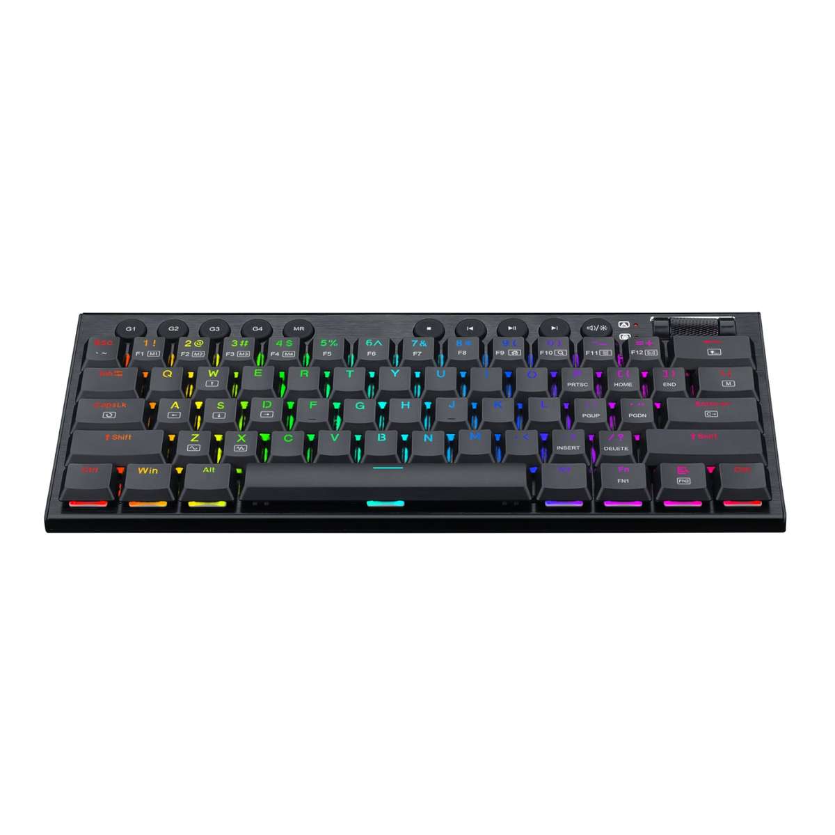 Redragon Horus Mini 61KEY Red Switch RGB Low Profile Gaming Mechanical Keyboard Black