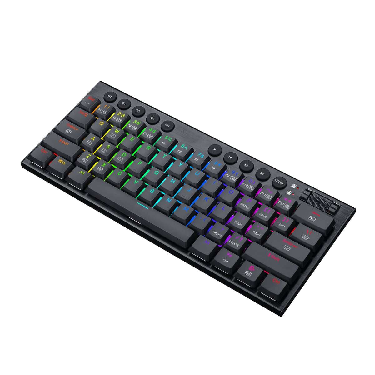 Redragon Horus Mini 61KEY Red Switch RGB Low Profile Gaming Mechanical Keyboard Black