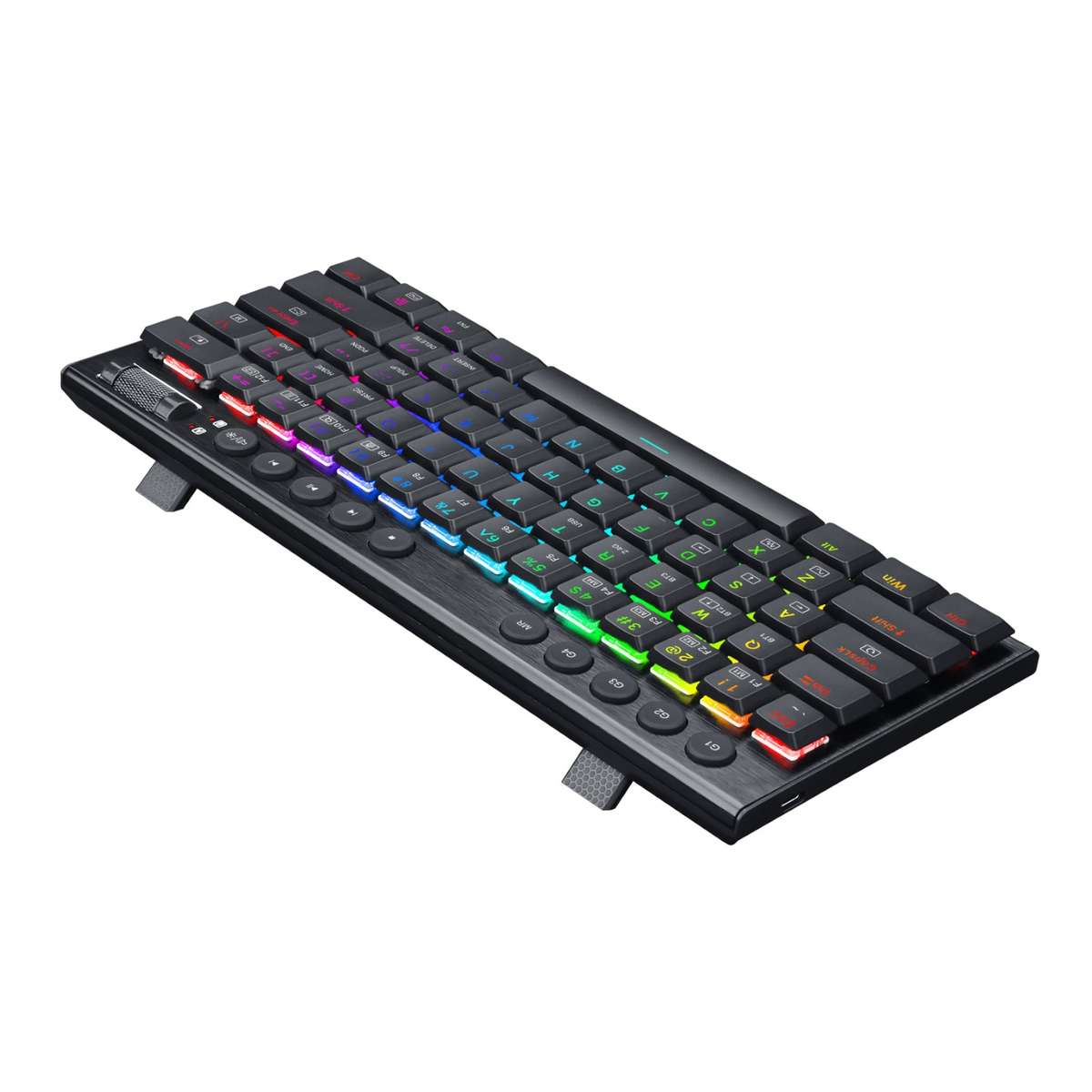 Redragon Horus Mini 61KEY Red Switch RGB Low Profile Gaming Mechanical Keyboard Black