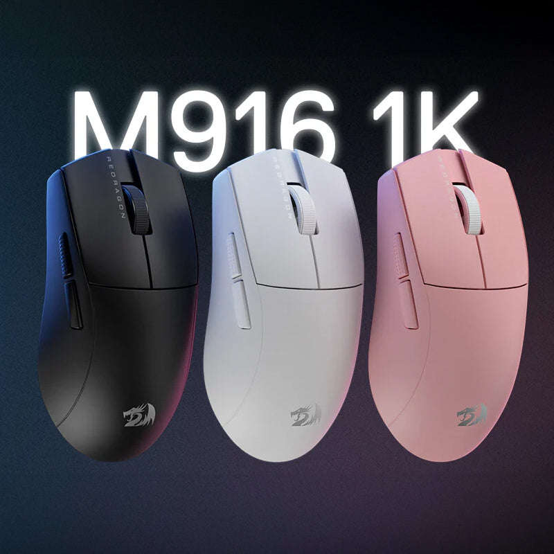 Redragon M916 Pro 1K 3-MODE Wireless Gaming Mouse Pink