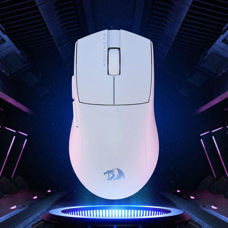 Redragon M916 Pro 1K 3-MODE Wireless Gaming Mouse  White