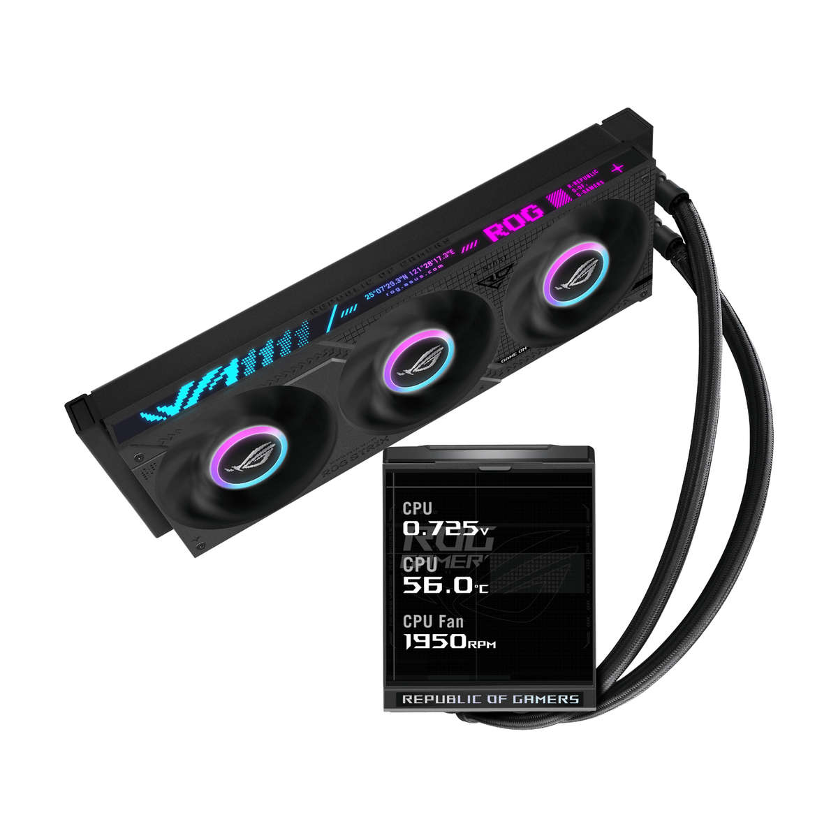 Asus Rog Strix Lc Iv 360 ARGB Lcd Liquid Cooler Black