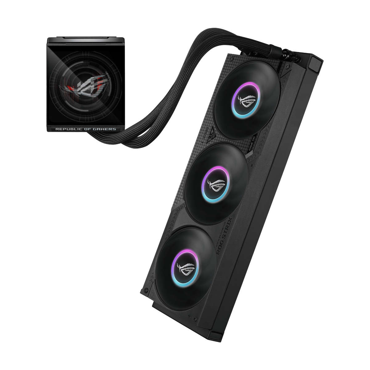 Asus Rog Strix Lc Iv 360 ARGB Lcd Liquid Cooler Black