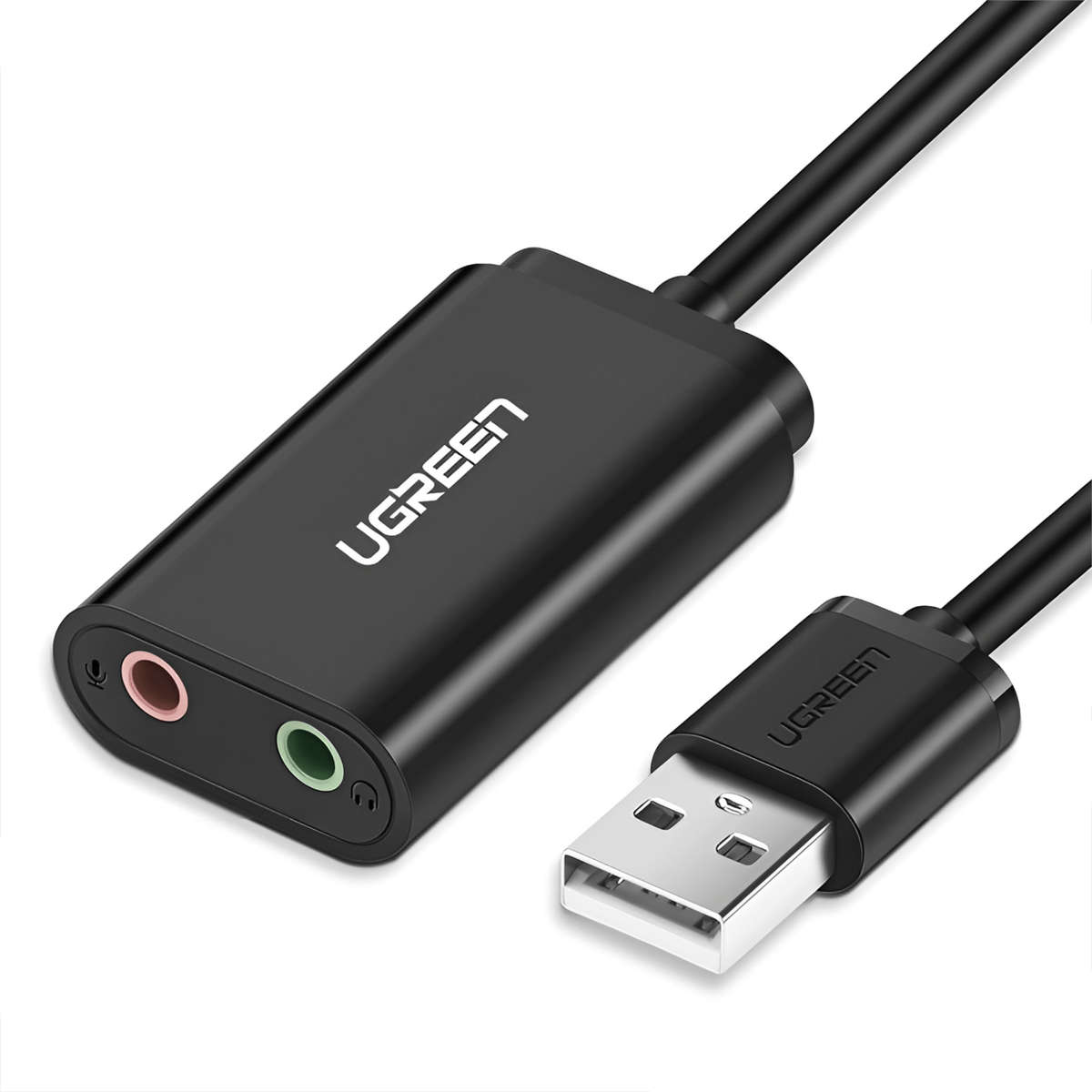 Ugreen USB To 3.5MM External Stereo Sound Adapter Black