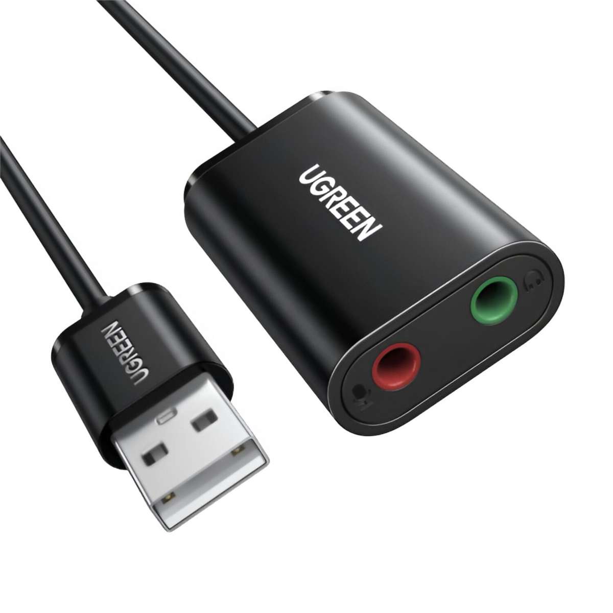 Ugreen USB To 3.5MM External Stereo Sound Adapter Black