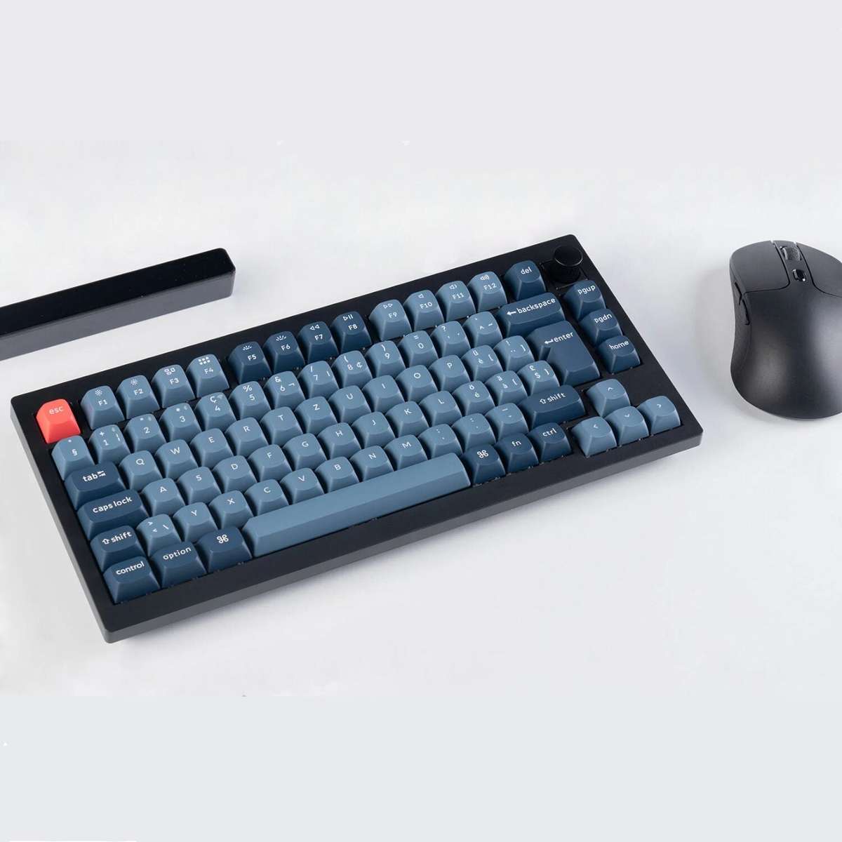Keychron V1 Max Qmk/Via Wireless Custom Mechanical Keyboard | Banana Switches  Black