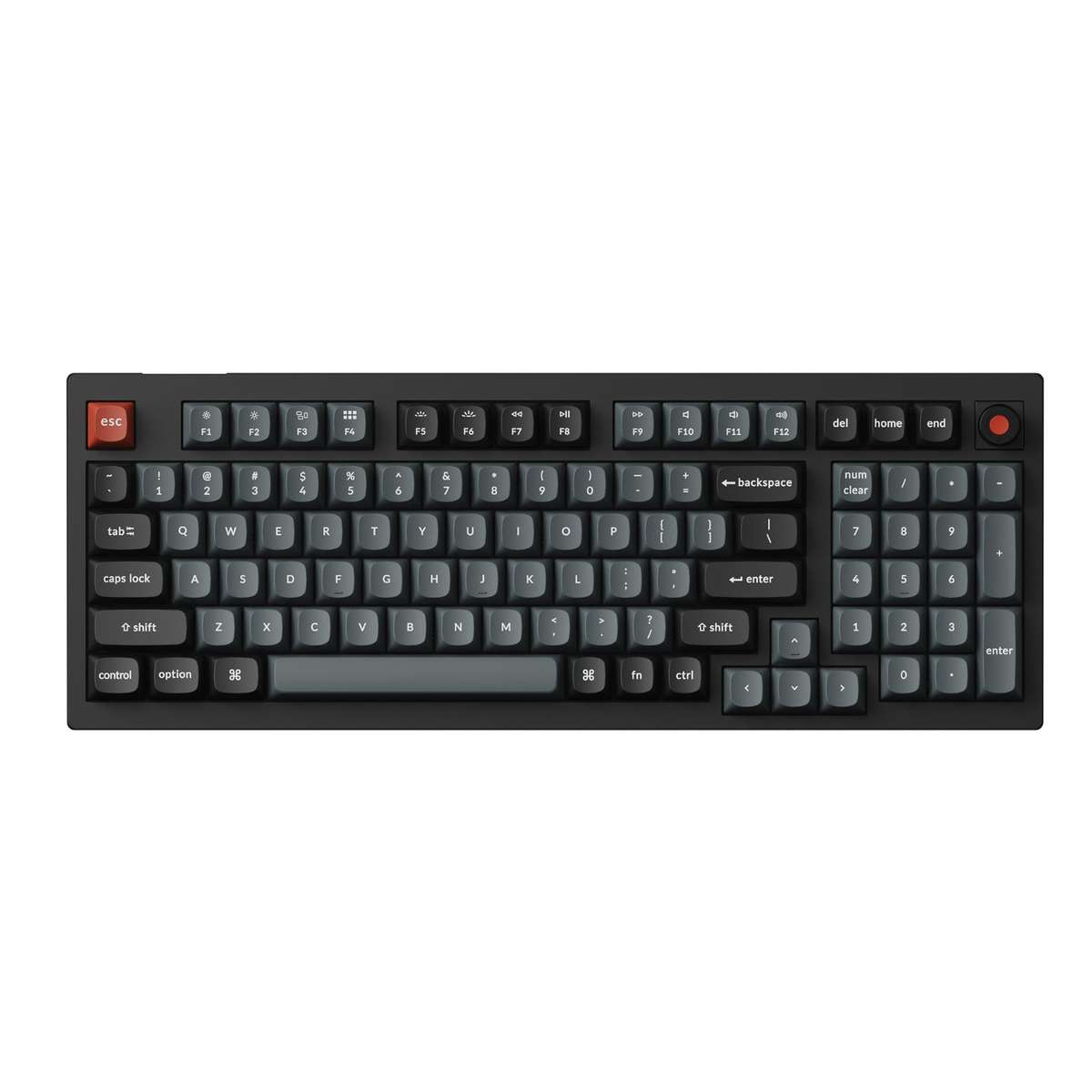 Keychron V5 Ultra 96% 8K Red Switch Hot-Swapple Silk Pom RGB Wireless Keyboard