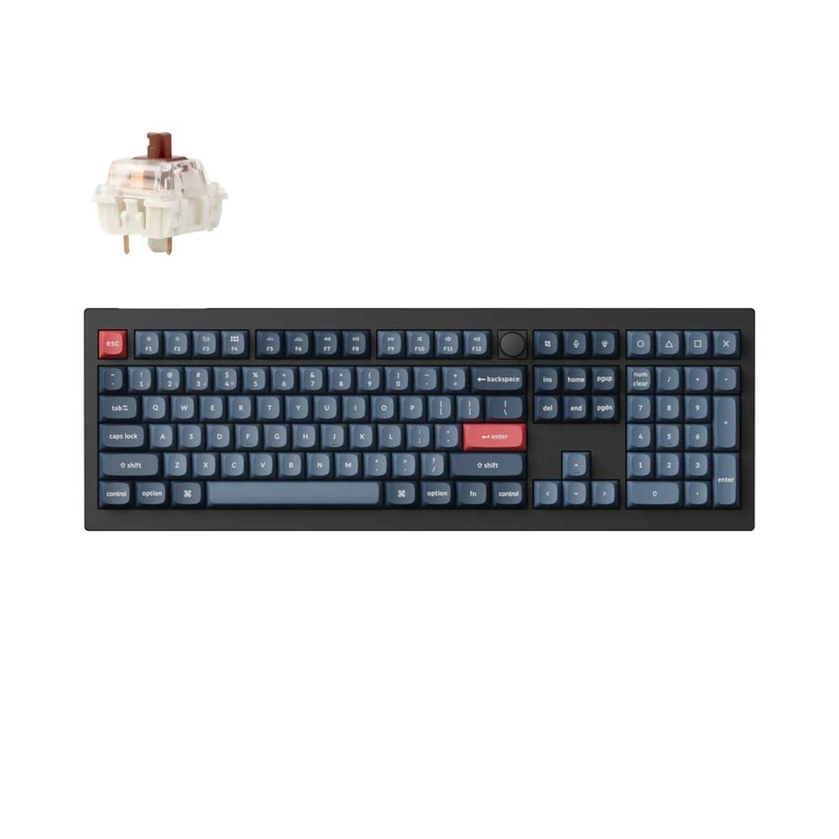 Keychron V6 Max Wireless Custom Keyboard Brown Switch