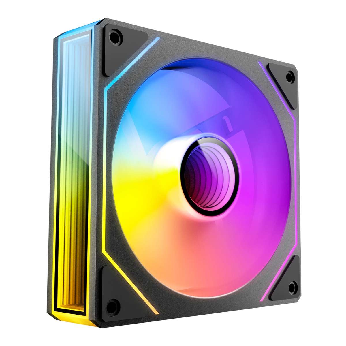 Antec Vision PWM 120MM ARGB Infinity Mirror Case Fan 3 Pack Black