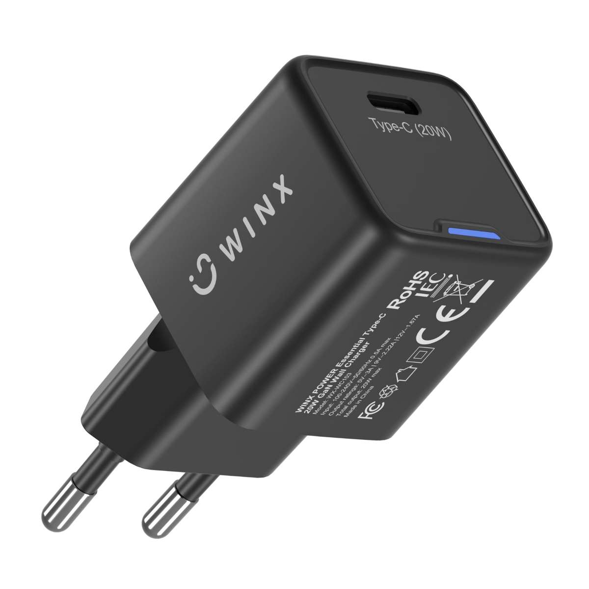Winx Power Essential Type-C 20W Gan Wall Charger