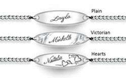 JB-EJ24 - Stainless Steel Hand Engraved Name Bracelet (7-10 working days)