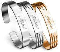 JB-EJ23 - Men's Stainless Steel Engraved Adjustable Bangle