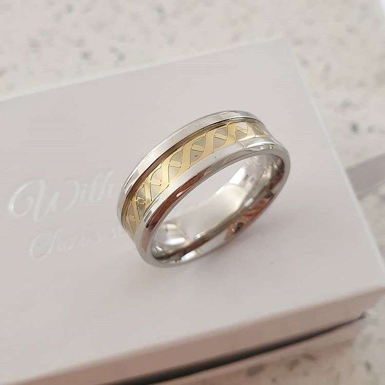 C1003-C34153 - Men's ring, Stainless Steel, Sizes 9-12 - Size 10